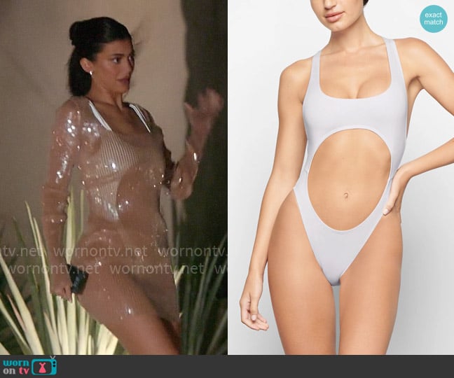 Skims Cutout Monokini worn by Kylie Jenner (Kylie Jenner) on The Kardashians