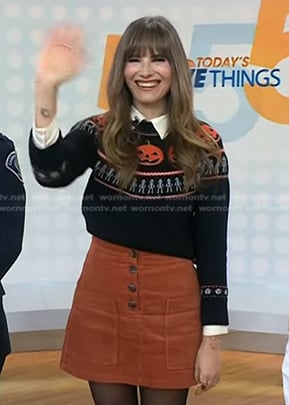 Steffy Degreff’s Halloween sweater on Today