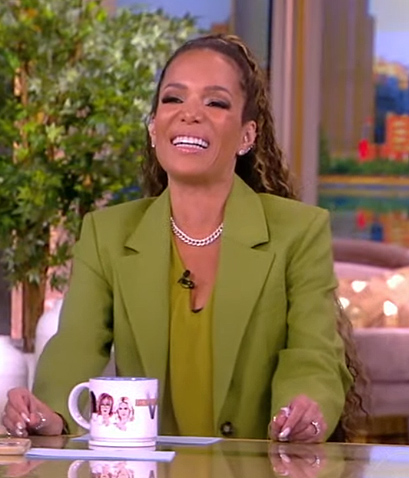 Sunny’s green blazer and pants on The View