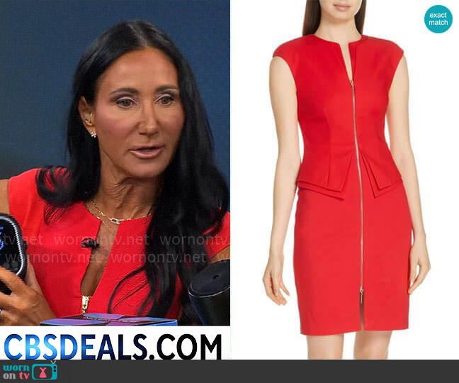 Ted Baker Kwyli Dress worn by Elizabeth Werner on CBS Mornings