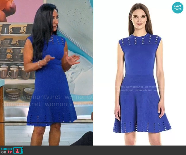 Ted Baker Zaralie Dress worn by Elizabeth Werner on CBS Mornings