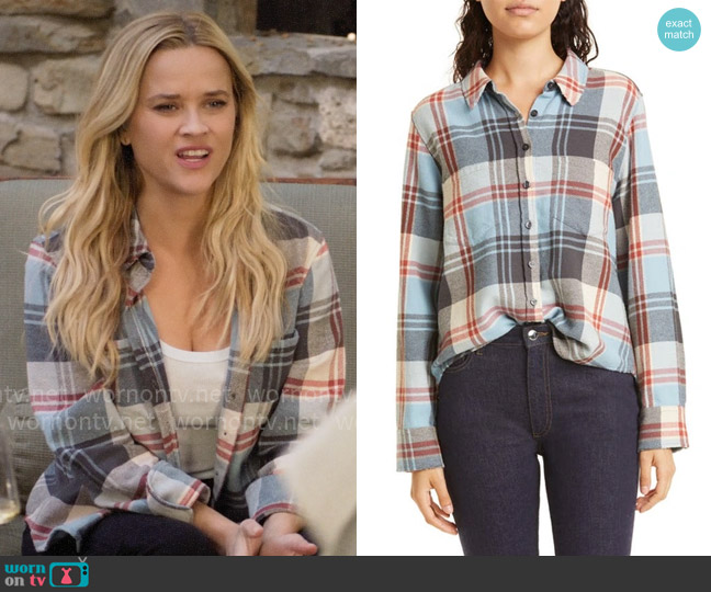 The Great The Scouting Plaid Shirt worn by Bradley Jackson (Reese Witherspoon) on The Morning Show