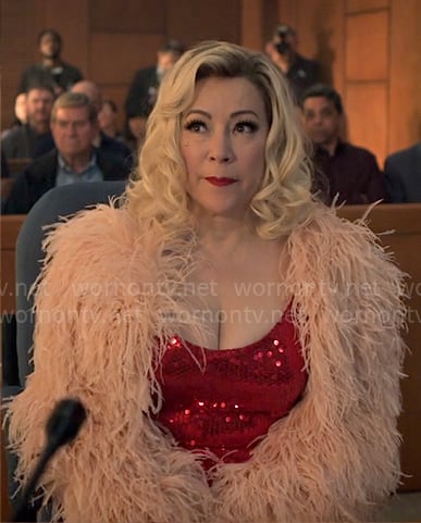 Tiffany’s feather jacket on Chucky