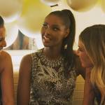 Ubah’s embellished feather trim dress on The Real Housewives of New York City