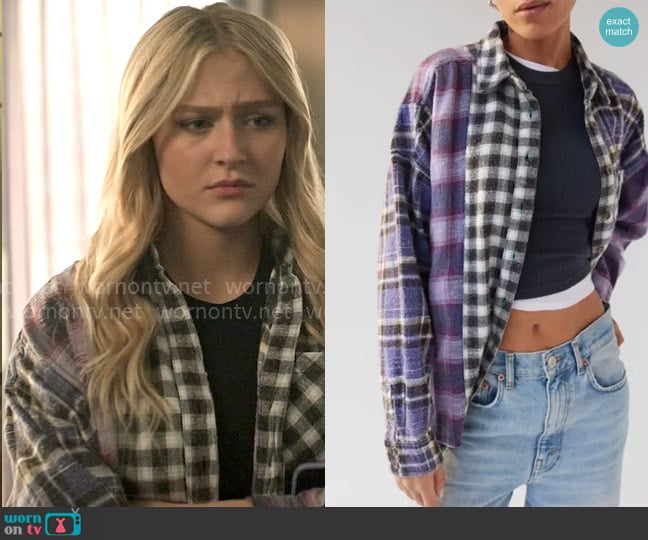 BDG Robbie Spliced Flannel Shirt worn by Lexy Cross (Alyvia Alyn  Lind) on Chucky