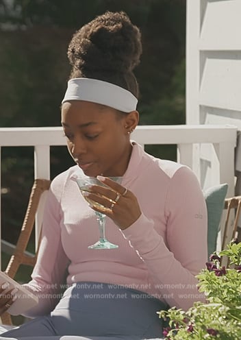 Venita’s pink zip bodysuit on Southern Charm