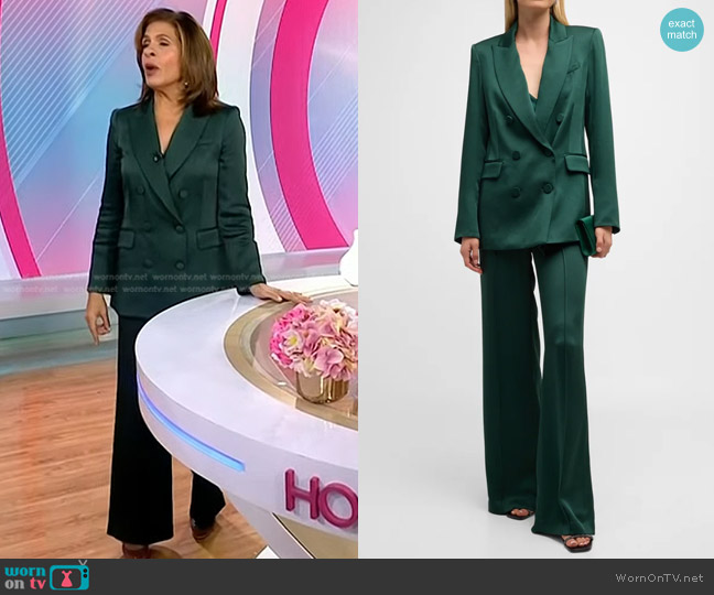 Veronica Beard Roche Dickey Jacket in Pine worn by Hoda Kotb on Today