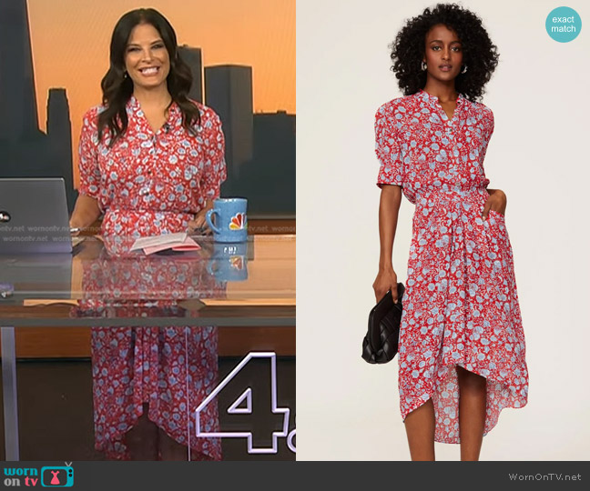 Zadig & Voltaire Rima Flowers Field Dress worn by Darlene Rodriguez on Today
