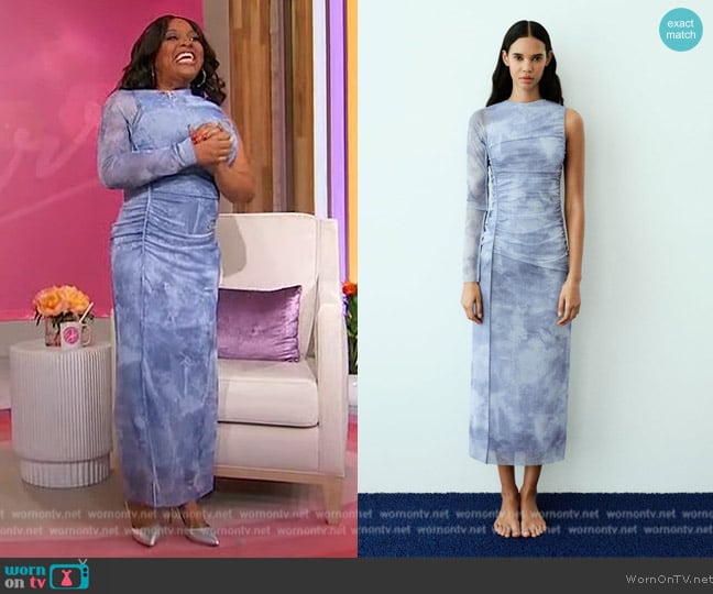 Zara Asymmetric Tulle Dress worn by Sherri Shepherd on Sherri