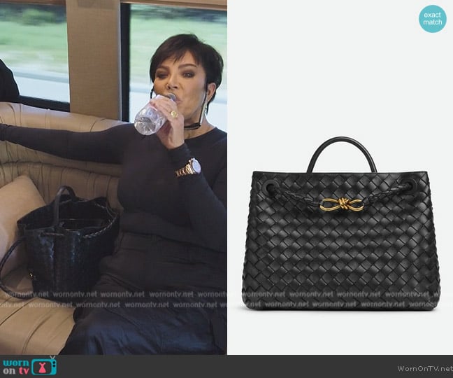 Bottega Veneta Medium Andiamo worn by Kris Jenner (Kris Jenner) on The Kardashians
