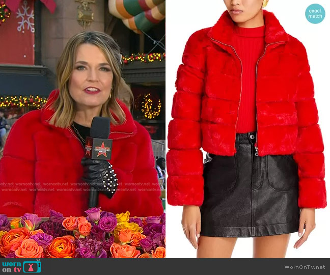 Generation Love Tala Faux Fur Jacket worn by Savannah Guthrie on Today