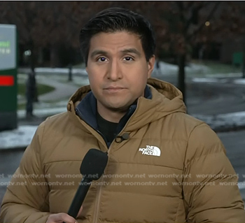 George Solis’s beige down jacket on Today