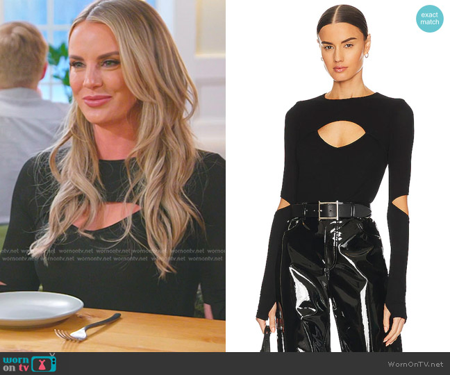 Michael Lauren Houston Long Sleeve Fitted Top worn by Whitney Rose on The Real Housewives of Salt Lake City