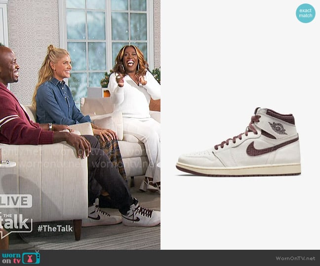 Nike Air Jordan 1 x A Ma Maniére Sneaker worn by Akbar Gbajabiamila on The Talk
