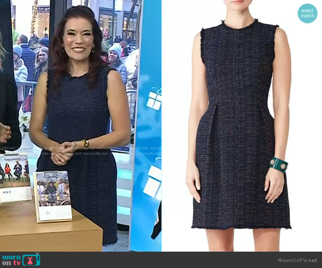 Rebecca Taylor Rainbow Tweed Dress worn by Amy E. Goodman on Today