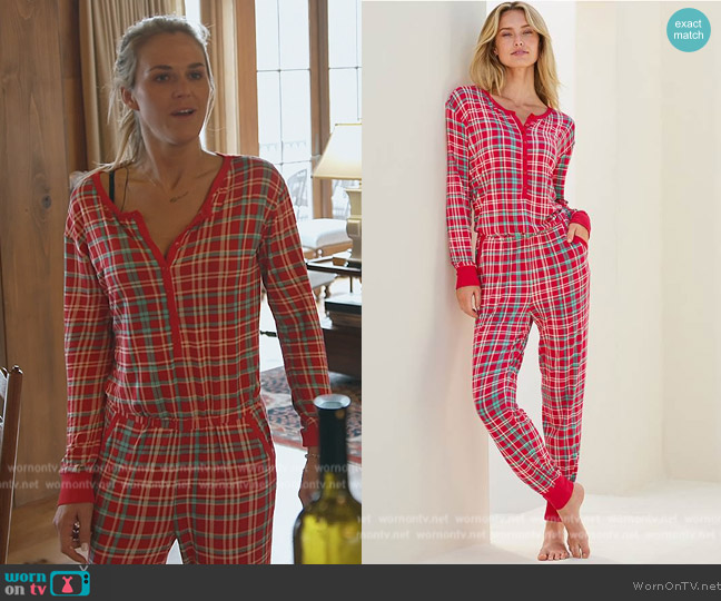 Venus Henley Pj Onesie worn by Olivia Flowers on Southern Charm