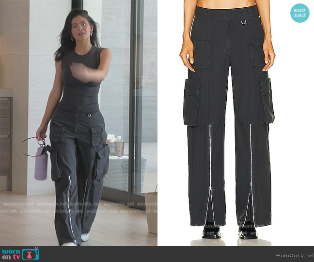 Raf Simons Gray Stocking Tank Top worn by Kylie Jenner (Kylie Jenner) on The Kardashians