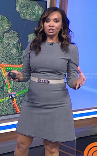 Adelle’s grey mini dress on Today
