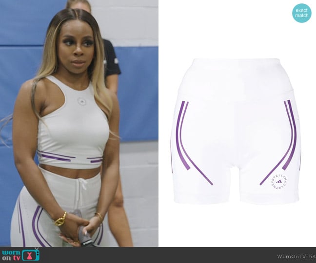 Adidas by Stella McCartney TruePace running shorts worn by Candiace Dillard Bassett on The Real Housewives of Potomac