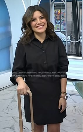 Adrianna’s black mini dress on Today