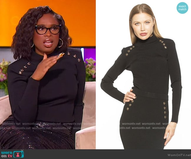 Alexia Admor Arieth Sweater worn by Jennifer Hudson on The Jennifer Hudson Show