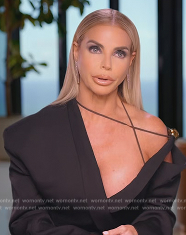 Alexia black confessional blazer on The Real Housewives of Miami