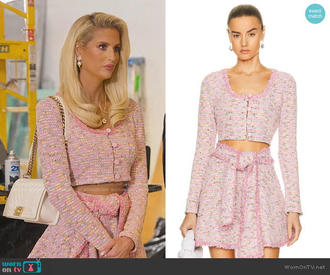 Alexis Ezza Top in Cherry Blossom worn by Emma Hernan on Selling Sunset