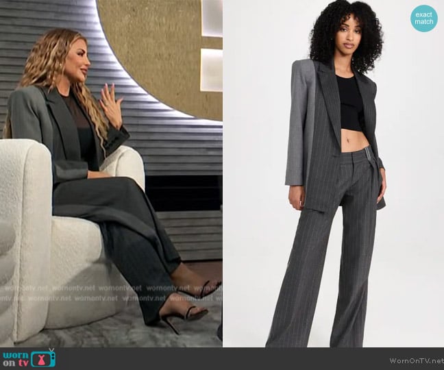 Alice + Olivia Colley Blazer worn by Larsa Pippen on E! News