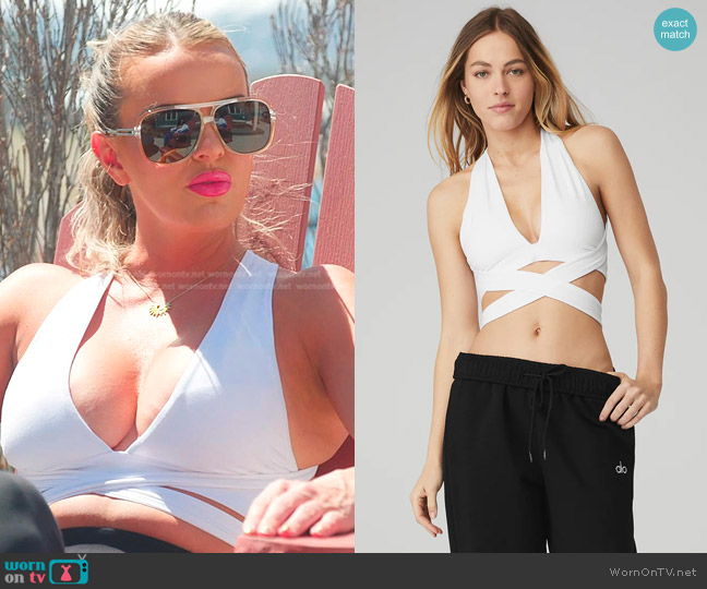 Alo Yoga Alosoft Switch It Up Bra worn by Whitney Rose on The Real Housewives of Salt Lake City