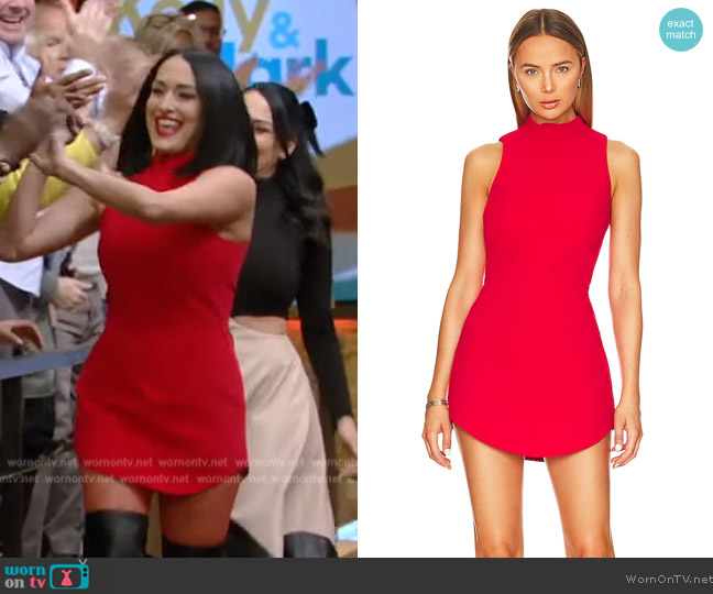 Marshall Dress Amanda Uprichard worn by Nikki Garcia on Live with Kelly and Mark