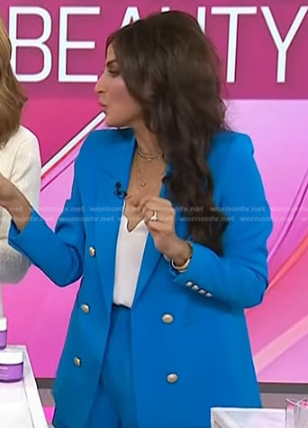 Ami Desai’s blue blazer and shorts on Today