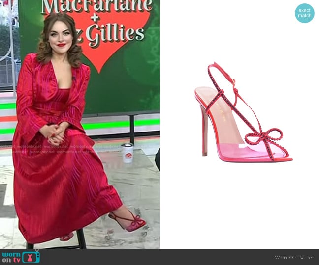 Andrea Wazen Kay Patent Heel worn by Elizabeth Gillies on Today