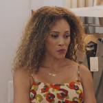 Ashley’s floral print dress on The Real Housewives of Potomac
