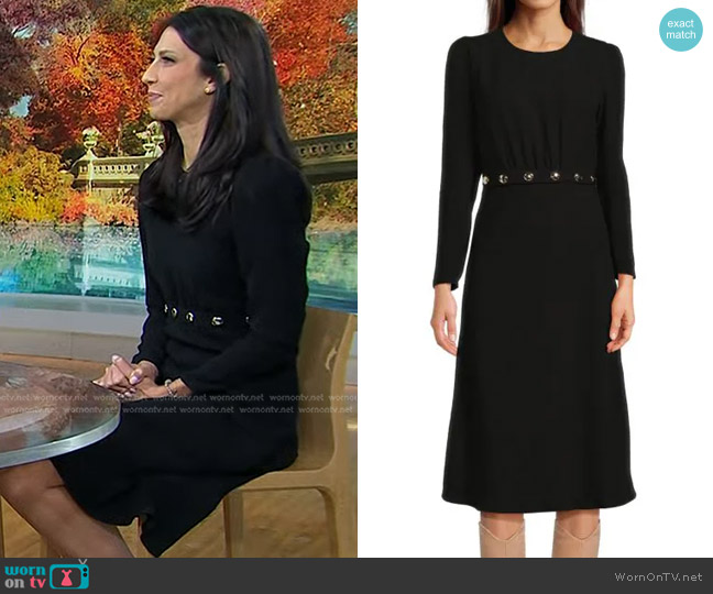 Ba&Sh Odelle Midi A Line Dress worn by Dr. Natalie Azar on Today