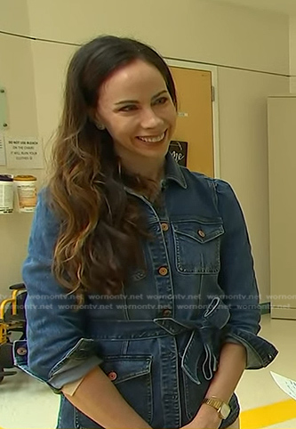 Barbara Bush’s belted denim jacket on Today