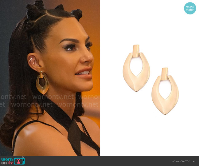 Bella Sophia Jewels Adana Earrings worn by Amanza Smith on Selling Sunset
