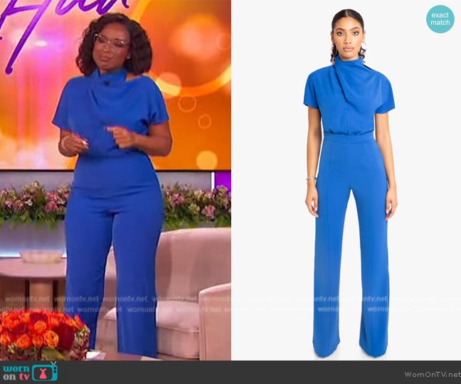 Black Halo Estella Jumpsuit worn by Jennifer Hudson on The Jennifer Hudson Show