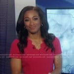 Brittany’s pink scalloped neckline dress on Good Morning America