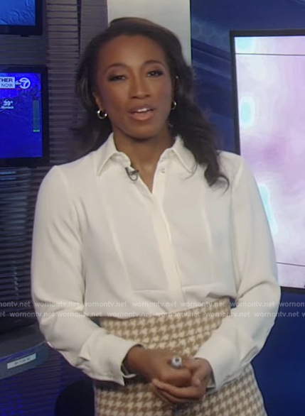 Brittany’s houndstooth skirt on Good Morning America