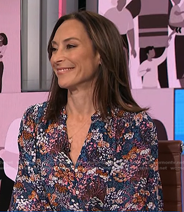 Dr. Cara Natterson’s floral print dress on NBC News Daily