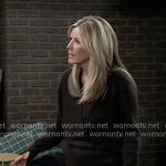 Carly’s brown sweater on General Hospital