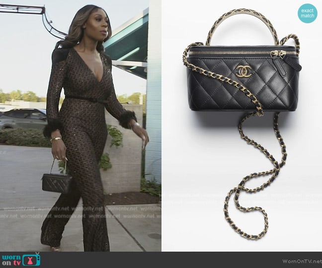 Chanel Clutch with Chain worn by Nneka Ihim on The Real Housewives of Potomac