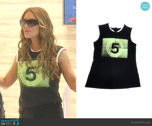 Chanel No.5 Cotton Tank Top worn by Dorit Kemsley on The Real Housewives of Beverly Hills