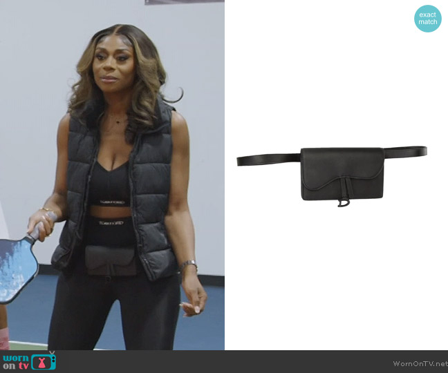 Christian Dior Saddle Belt Pouch worn by Nneka Ihim on The Real Housewives of Potomac