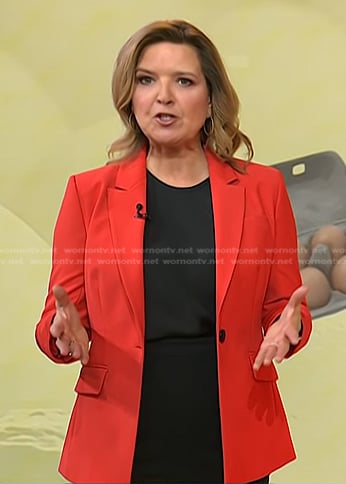 Christine Romans’s red blazer on Today