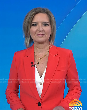 Christine Romans’s red blazer on Today