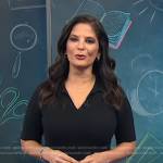 Darlene’s black collar knit dress on Today