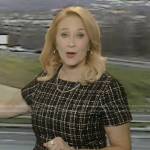 Debbie DuHaime’s black tweed dress on Good Morning America