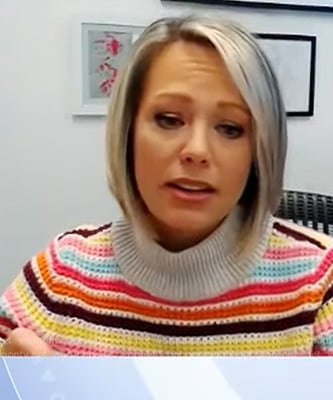 Dylan’s stripe knit sweater on Today