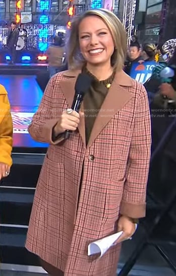 Dylan’s brown plaid coat on Today